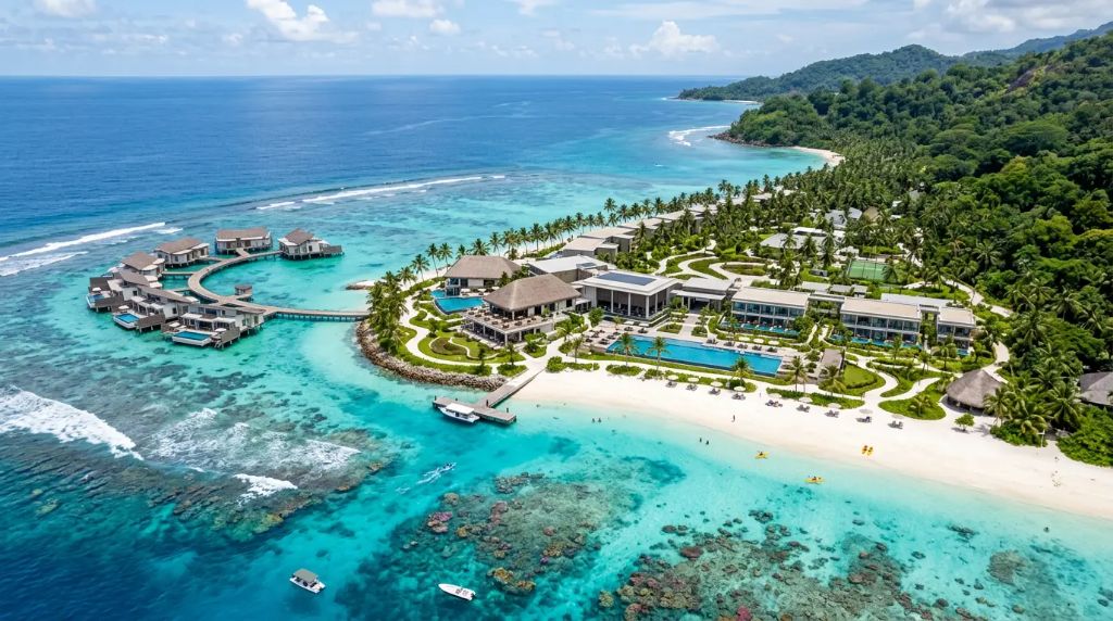 Lodge tropical avec panneaux solaires — Alona Energy Madagascar