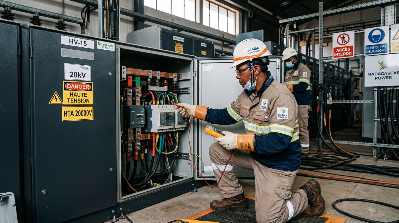 Génie électrique — salle de distribution HTA