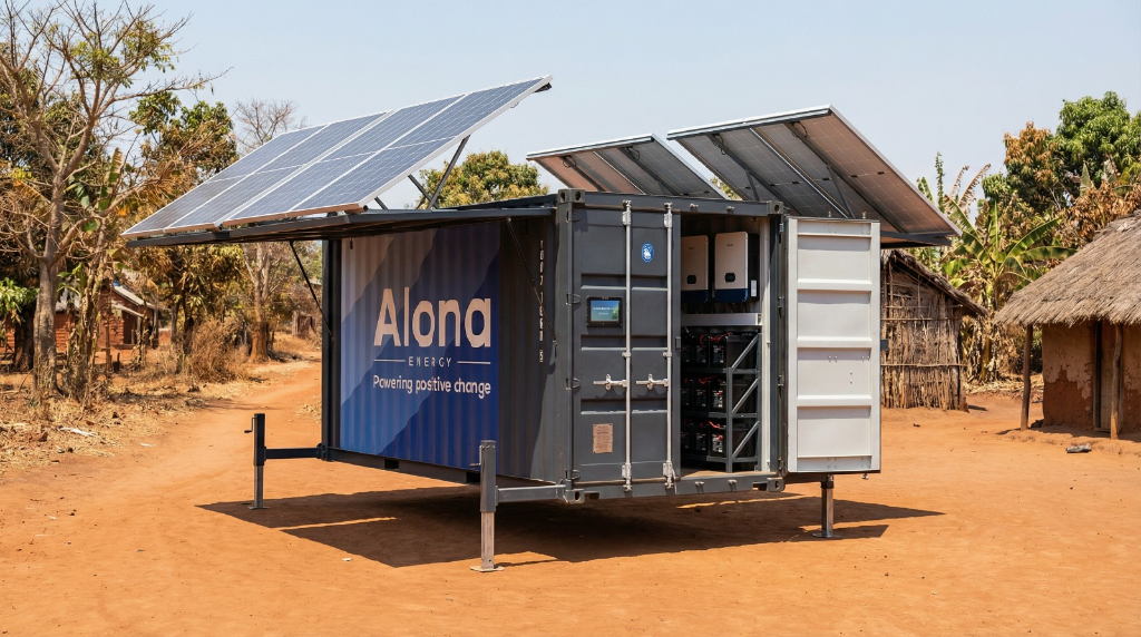 Alona BOX L — conteneur solaire 20 pieds site isolé