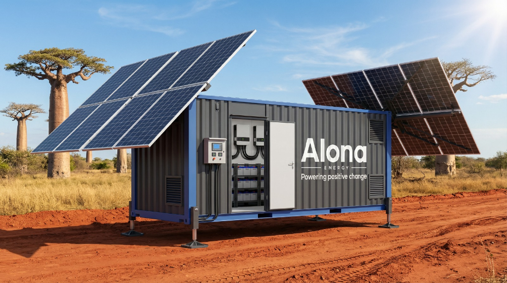 Alona BOX S — conteneur solaire 10 pieds Madagascar